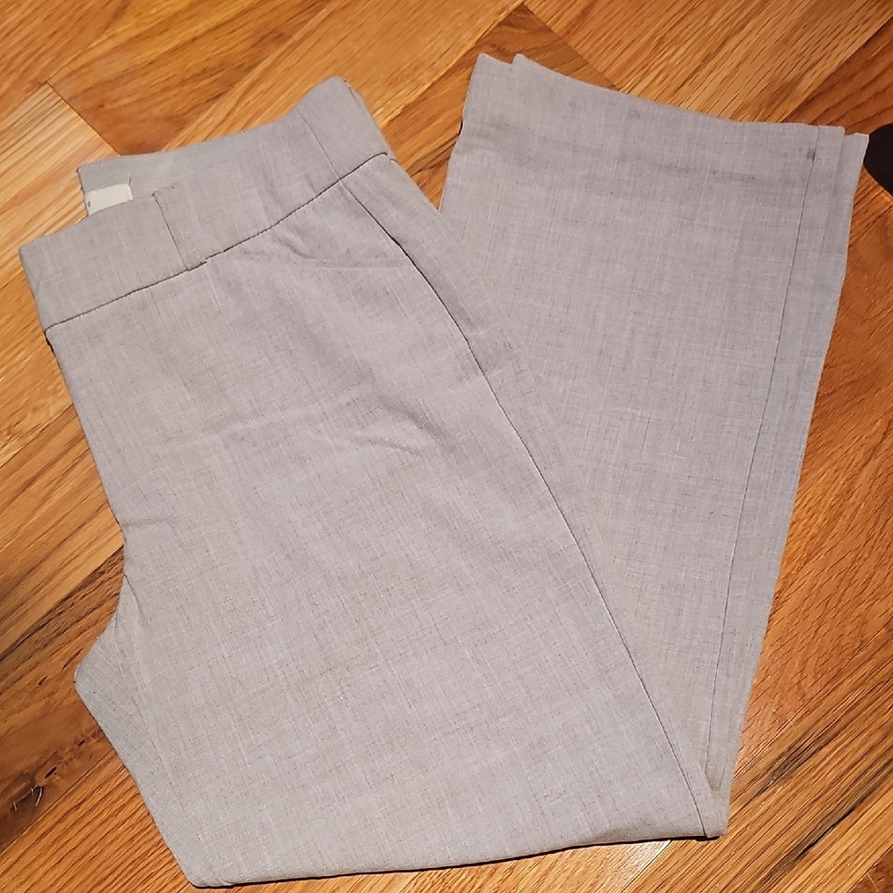 Women's Gray Pants 8 Pet Mid Rise.